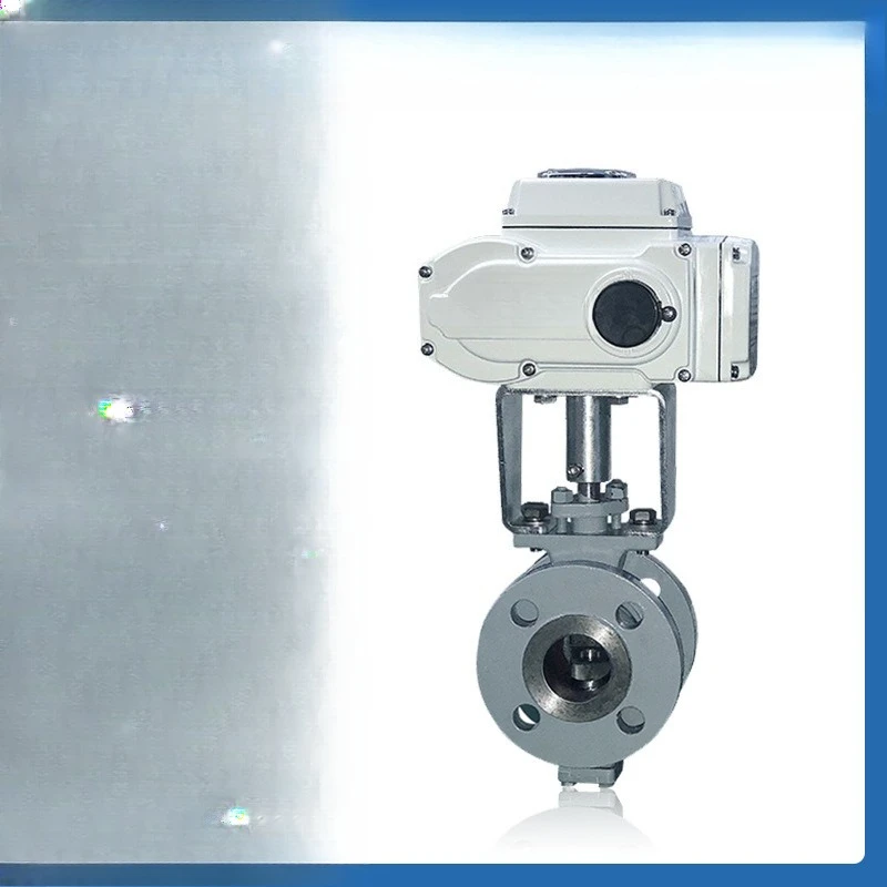 صمام كرة على شكل حرف V كهربائي، كرة على شكل حرف V من الفولاذ المقاوم للصدأ بدرجة حرارة عالية