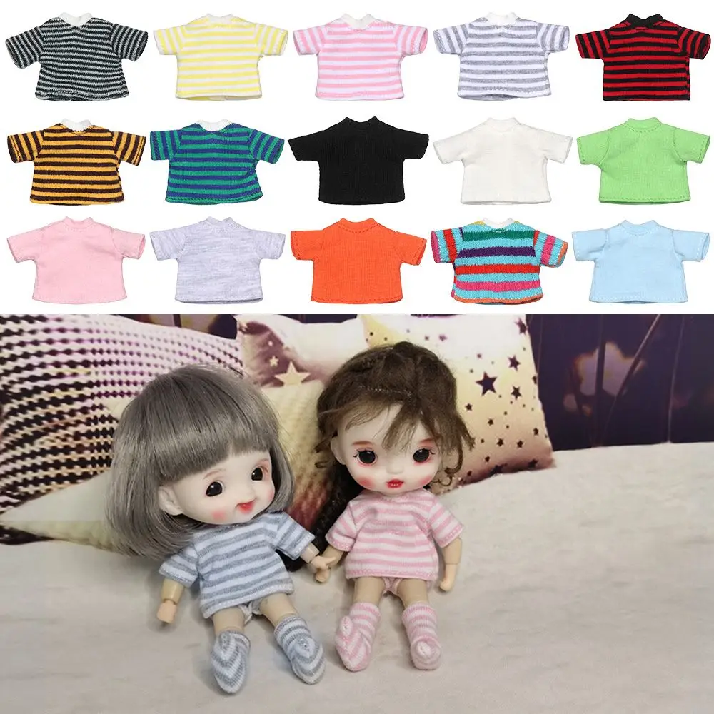 New OB11 Doll Clothes Suits DIY Doll Clothes BJD Doll T-shirt Doll Cotton Socks 1/11 Doll Panties