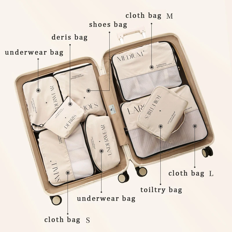 Travel Packing Bags Folding Organizer Storage Bag Wardrobe Suitcase Organizer Cubes Luggage Clothes Shoes Underwear Pouch