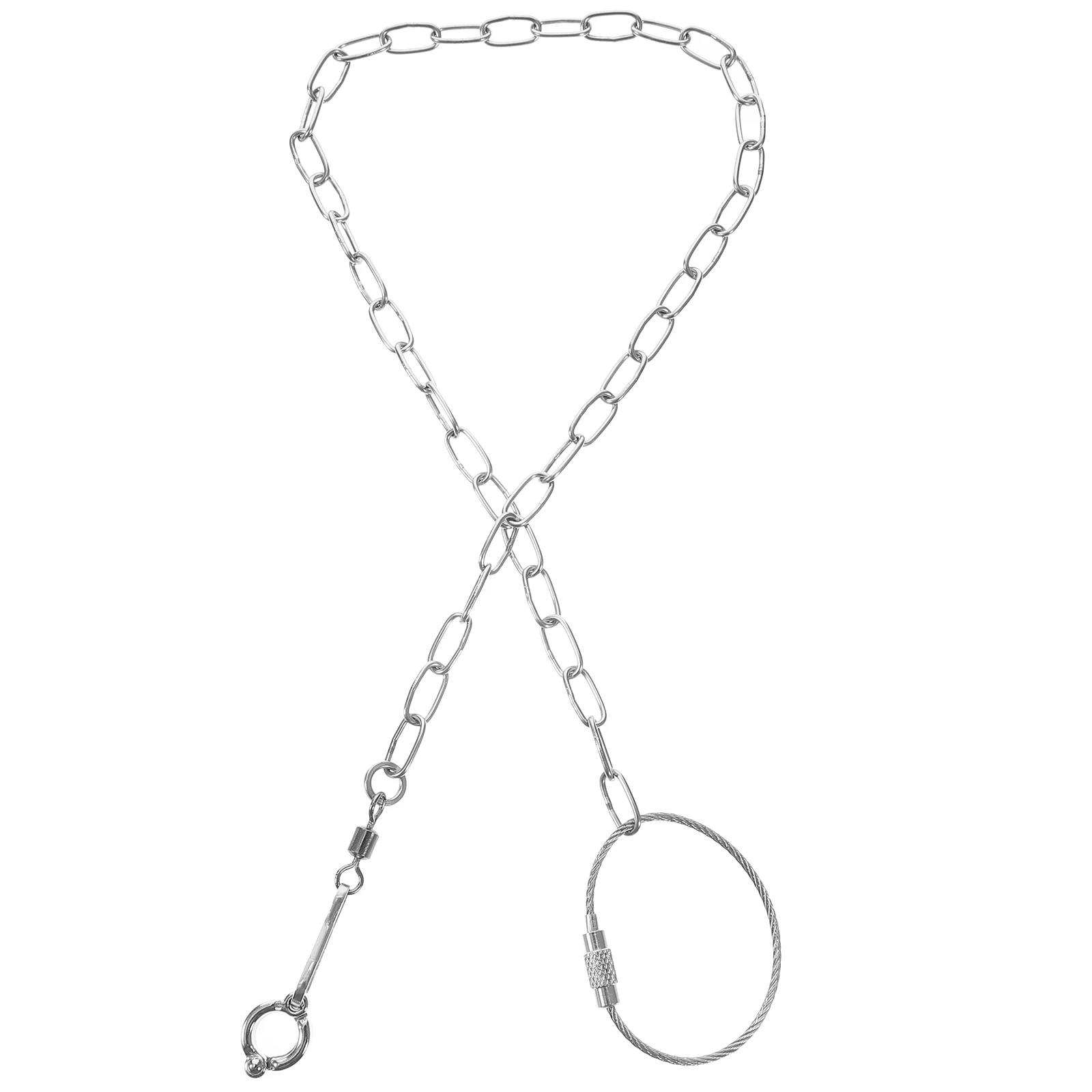 الفولاذ المقاوم للصدأ الطيور سلسلة القدم الببغاء ملحق الطيور كوكاتيل المقود حبل خلخال #1