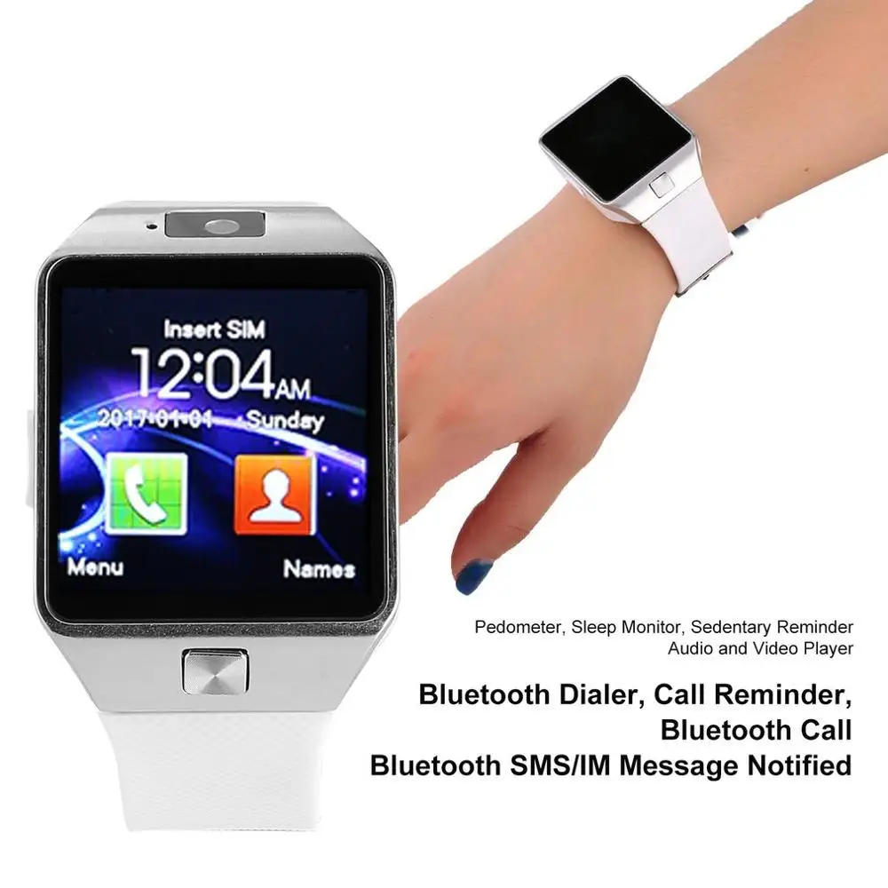 

Smart Watch DZ09 Digital Touch Screen With Camera Bluetooth WristWatch SIM Card Call Watches For Xiaomi Huawei Android Ios Phone