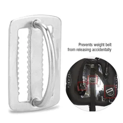KEEP DIVING Diving Ring Stainless Steel Weight Belt D-Ring Slide Buckle Strap Belt Keeper Diving Slide Buckle
