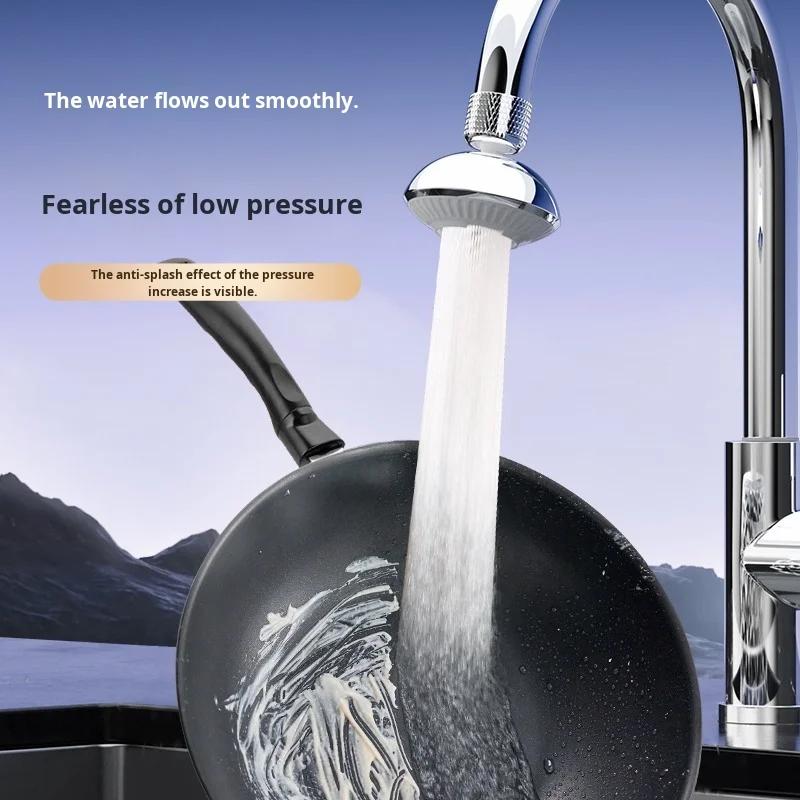 Small Anti-Splash Anti-Clog Flying Saucer Shower Head Rainfall Chrome Finish High Pressure Water Aeration Eco-Friendly Hotel