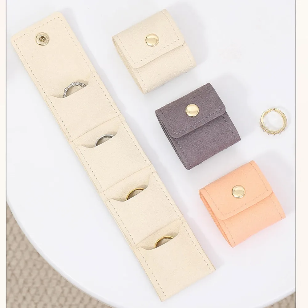 

2 шт. портативные мини-сумки-органайзеры для украшений с 4 отделениями, для хранения серег, ожерелий, колец, упаковочные принадлежности, аксессуары, фурнитура