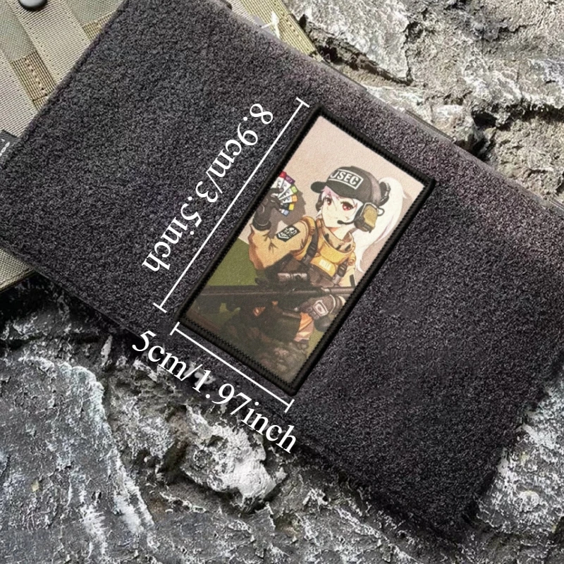 Parche táctico USEC anime – Velcro para mochila y uniforme - imagen 2