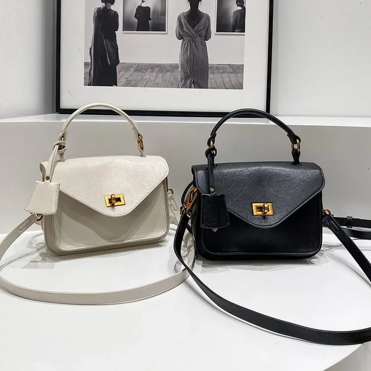 

2025 New Premium Soft Leather Small Square Bag | Trendy Color Scheme Comfortable Shoulder Strap | Women's Shoulder Messenger Bag