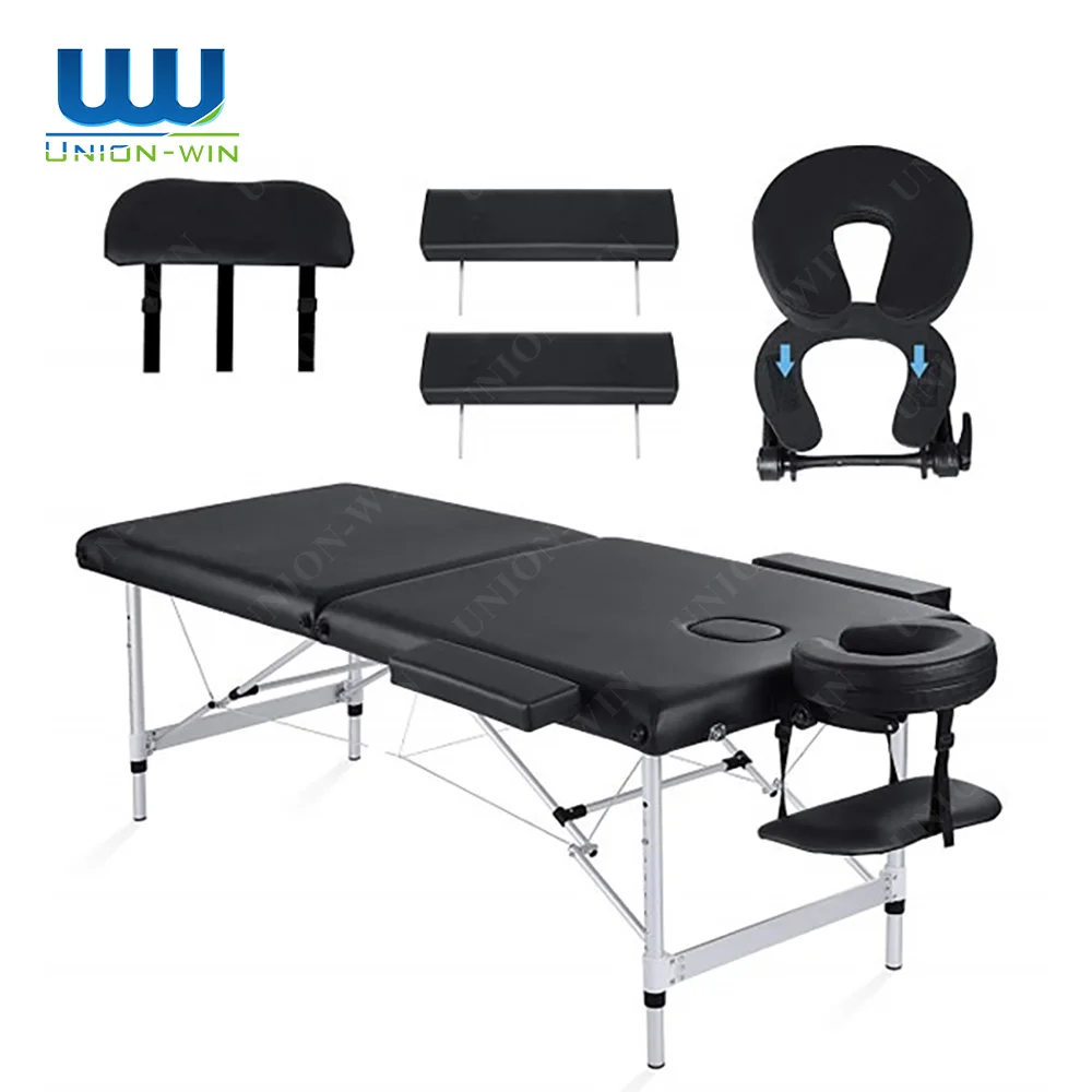 طاولة سرير محمولة قابلة للطي من Union Win مع طاولة مقعد وأثاث صالون الوشم وسرير تدليك للتجميل #2