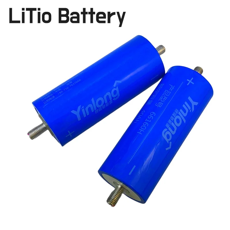 Yinlong LTO Original 66160 Lithium Titanate 2.3V 40Ah Battery DIY12v 24V High Power Automotive Audio Solar System AAA