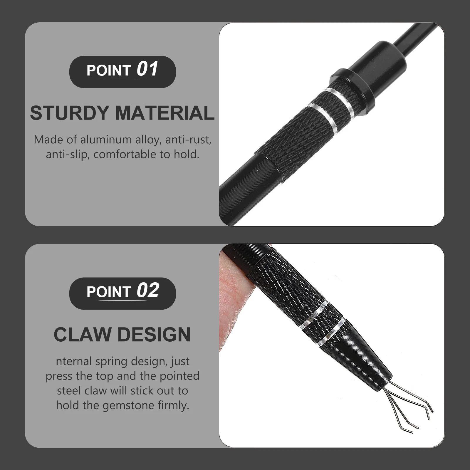 

IC-экстрактор, металлический захват, черный, серебристый, синий, съемник чипов, 4-контактный захват, прецизионный инструмент для захвата мелких деталей