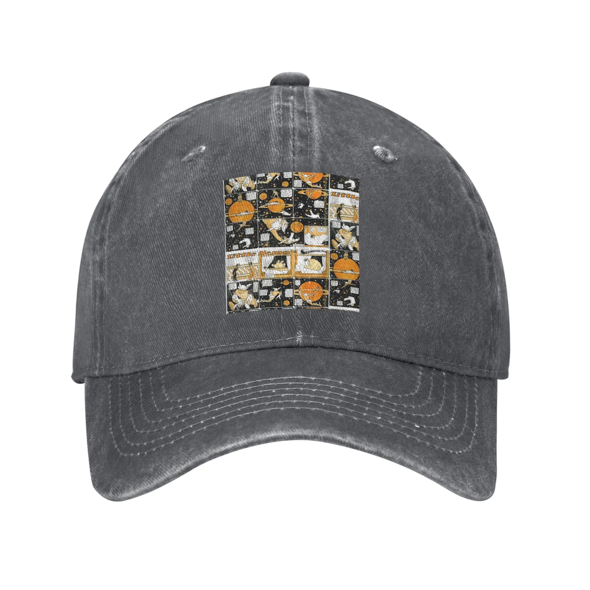 Little Nemo in Slumberland Full Page Comic (Mercury and Saturn) Denim Cap Baseball Caps Adjustable Hat Summer Baseball Hats
