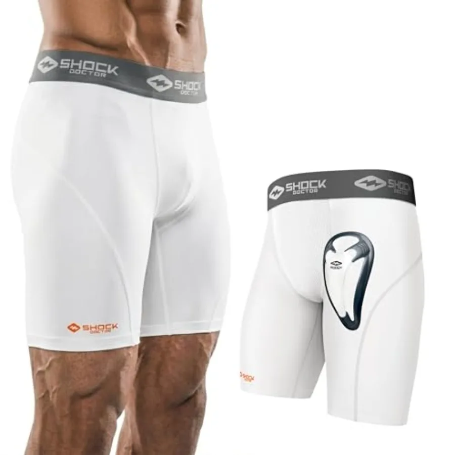 

Comprion Shorts with Protective Bio-Flex Cup, Moisture Wicking Vented Protection - Adult