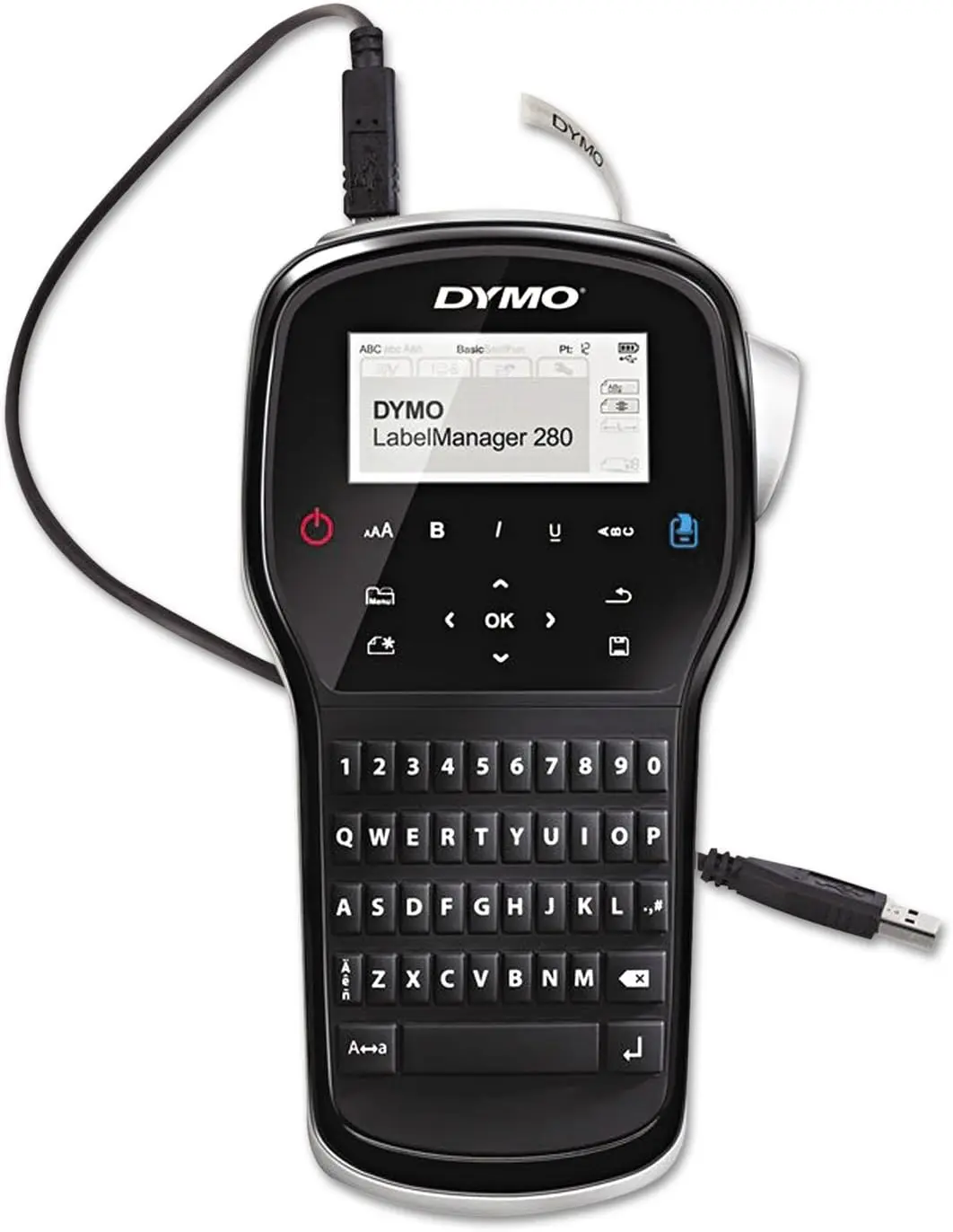 DYMO LabelManager LM280 LM-280 Rechargeable Portable Maker 45013 45010 45023,PC&Mac Connectivity for Home/Office Organization