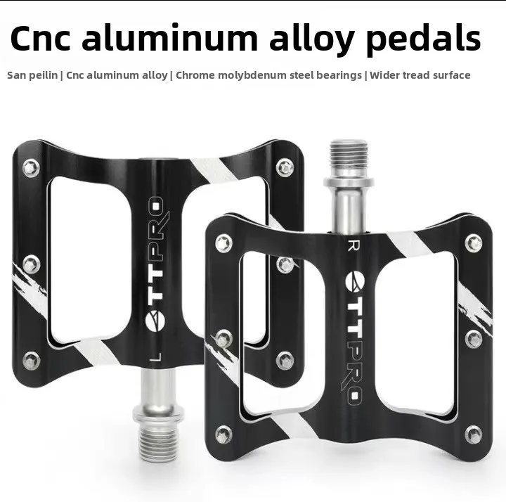 

Педали для велосипеда TTPRO из алюминиевого сплава с ЧПУ-подшипниками, для горных и шоссейных велосипедов, тройные педали для велосипеда
