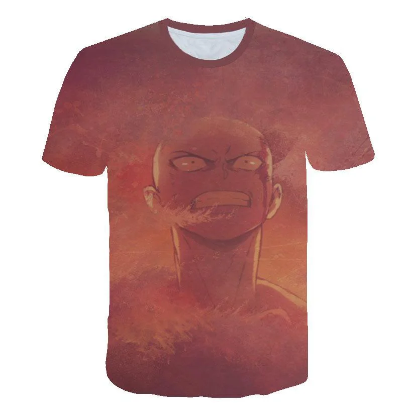 One Punch Man 3D T Shirt Anime Hero Saitama Short Sleeve Tshirt T-shirt 2021 Fashion Harajuku 3d Printed T Shirts Tops Casual