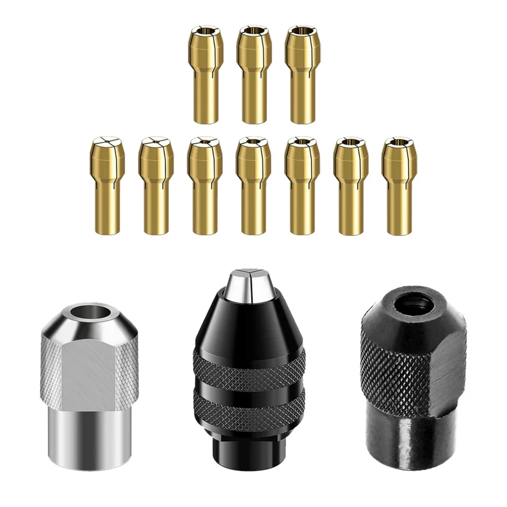 0.5-3.2mm Electro Slijpen 10 st Koperen Spantang Electro Slijpen 4-Bloemblaadjes Koperen Spantang en