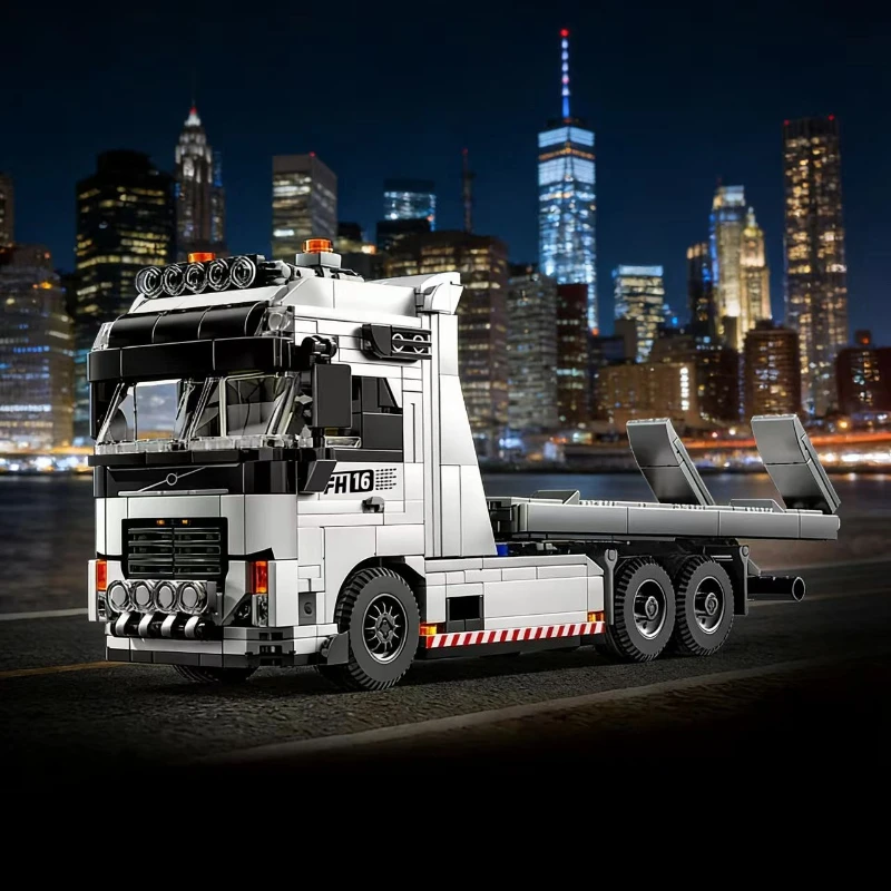 

3 Style Heavy Duty Tow Truck Building Blocks MOC Technical Recovery Vehicle Model Bricks Toys For Boys Festival Party Gifts