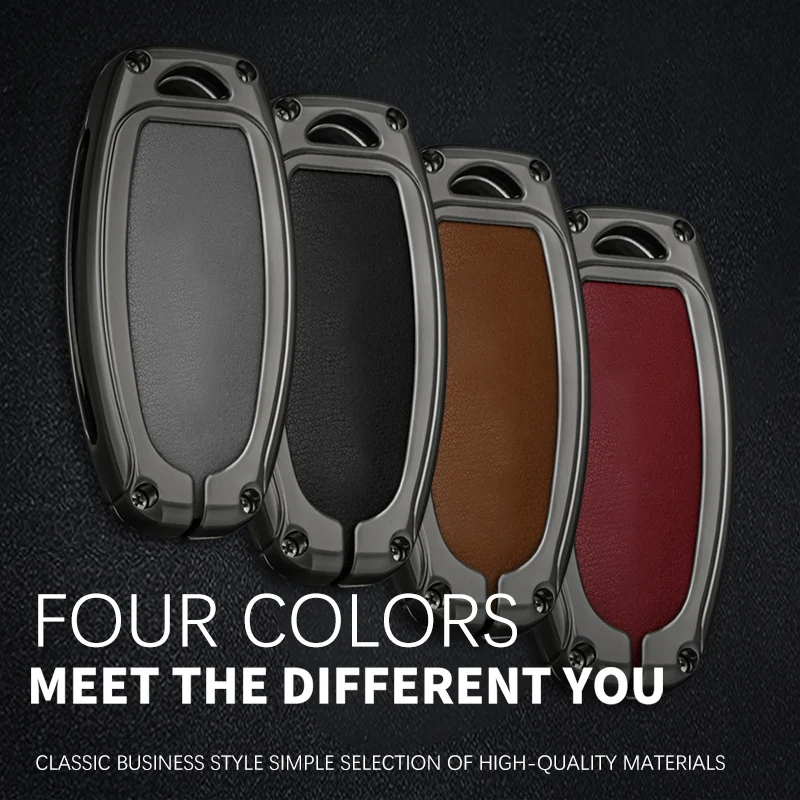 Zinc Alloy Leather Car Key Cover Case For Infiniti ESQ JX35 FX35 FX45 QX50 QX60 QX70 Q30 Q50 G25 G35 G37 EX3 Protector Shell