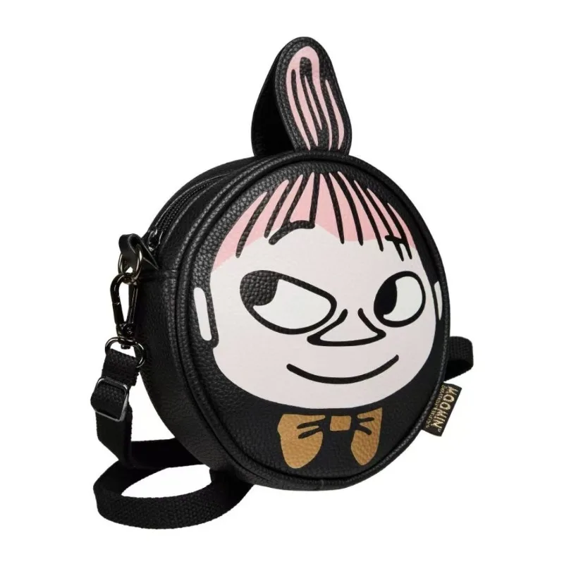 Bolsa Transversal de Couro Moomin, Bolsa de Ombro Único, Bolsa de Armazenamento Multifuncional, Bolsa Casual Versátil Portátil para o Dia a Dia Femini