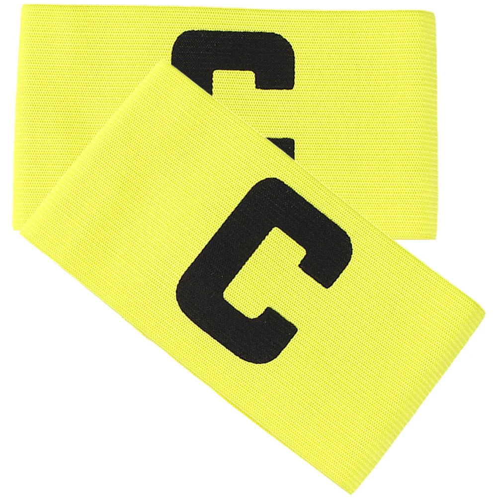 

2 Pcs Football Training Supplies Captain C-label Armband Yellow Bands for Major Soccer Convenient Nylon Youth Child Rugby