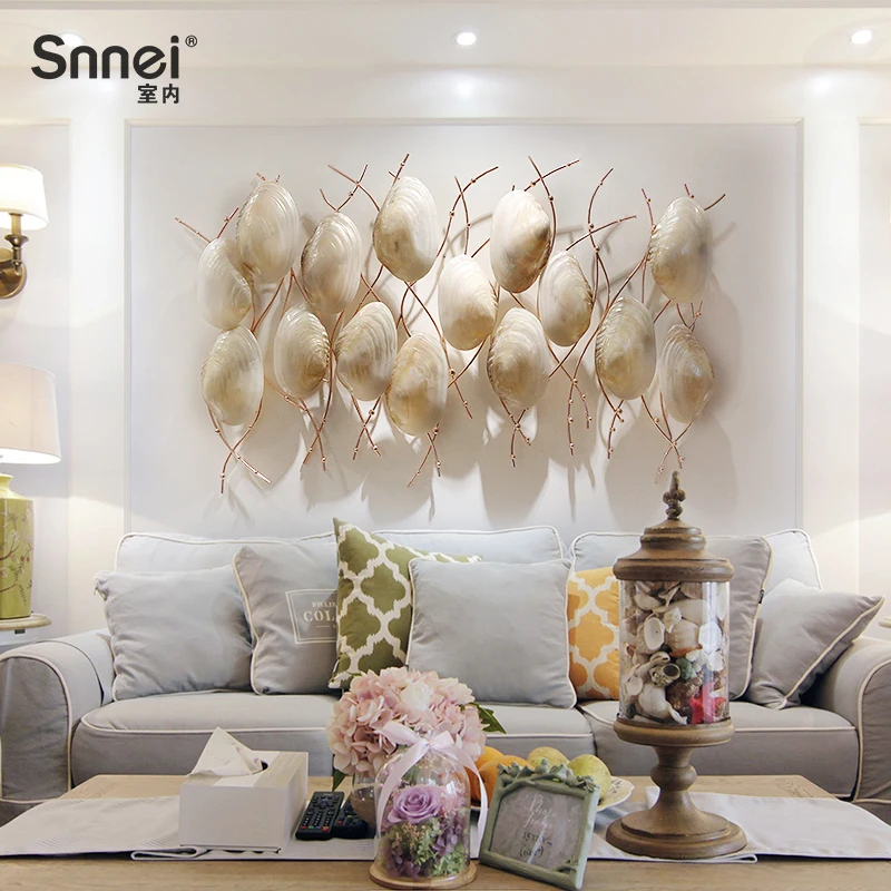 Natural Shell Handicraft for Wall Decoration, Luxury Living Room, Sofa, Background Pendant, Wall Decoration