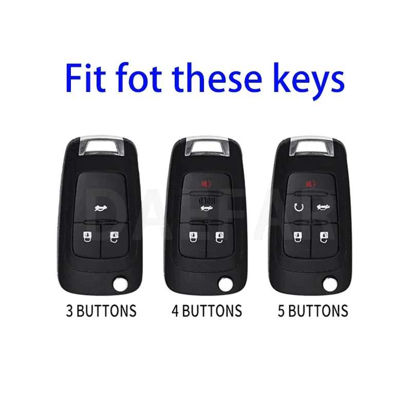 Car Remote Key Shell Bag Key Case for Chevrolet Cruze Epica Lova Camaro Impala Aveo Malibu Sail Orlando Trax Spark 3/4/5/Button