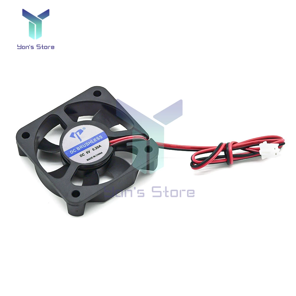 DC 5V 12V 24V 2-Wire Micro Cooling Fan 0.15A 5cm DC Turbo Oil Impregnated DC Industrial Fan DC5015 4100RPM 5100RPM 4500RPM