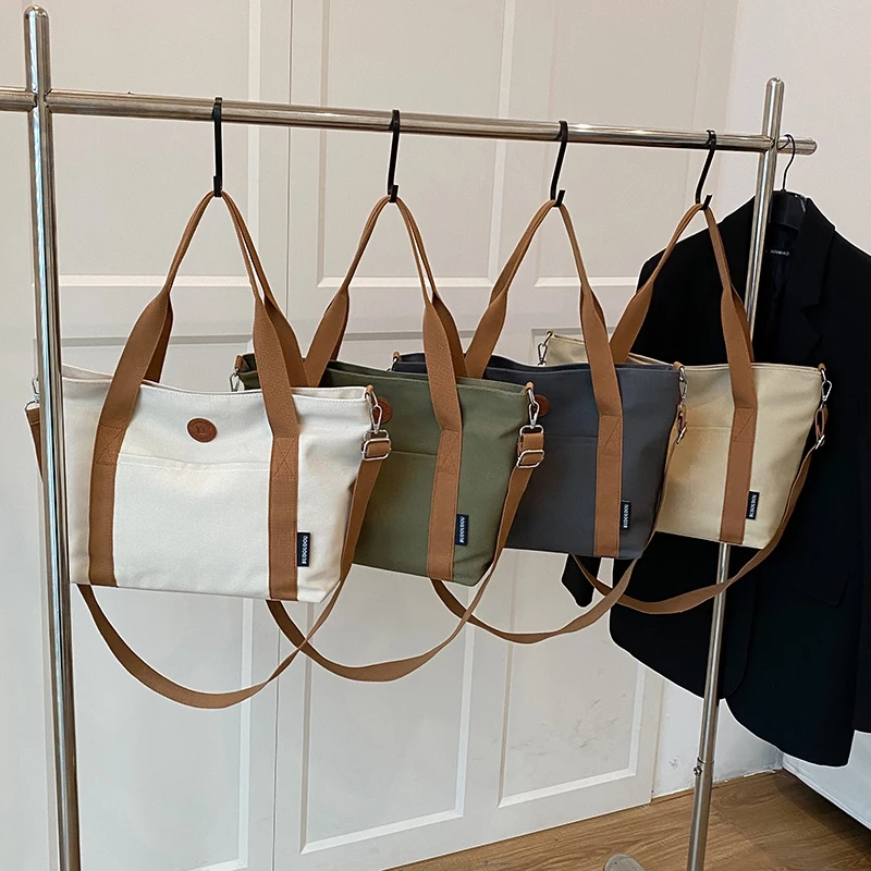 

2025 New Big Canvas Tote Bag Women, Multipurpose Large Capacity Shoulder BagforWork School College,Teacher Student Book Bag Gift