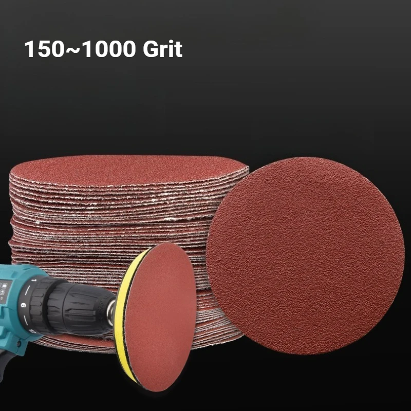 

6-дюймовые шлифовальные диски, подушечки, зернистость 150-1000, набор абразивных полировальных подушечек для дрели, шлифовальной машины, вращающихся инструментов, наждачная бумага