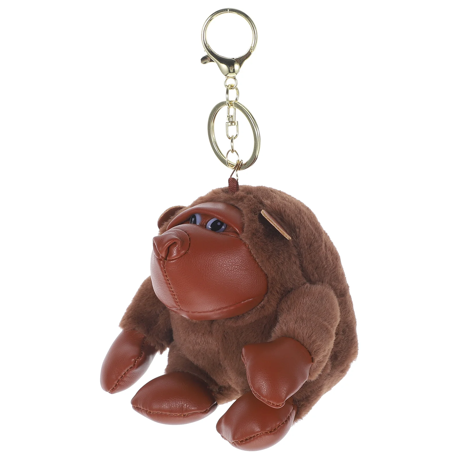 Ornamento gorila pingente de pelúcia chaveiro macaco (preto) 1 peça bebê animais de pelúcia pp algodão