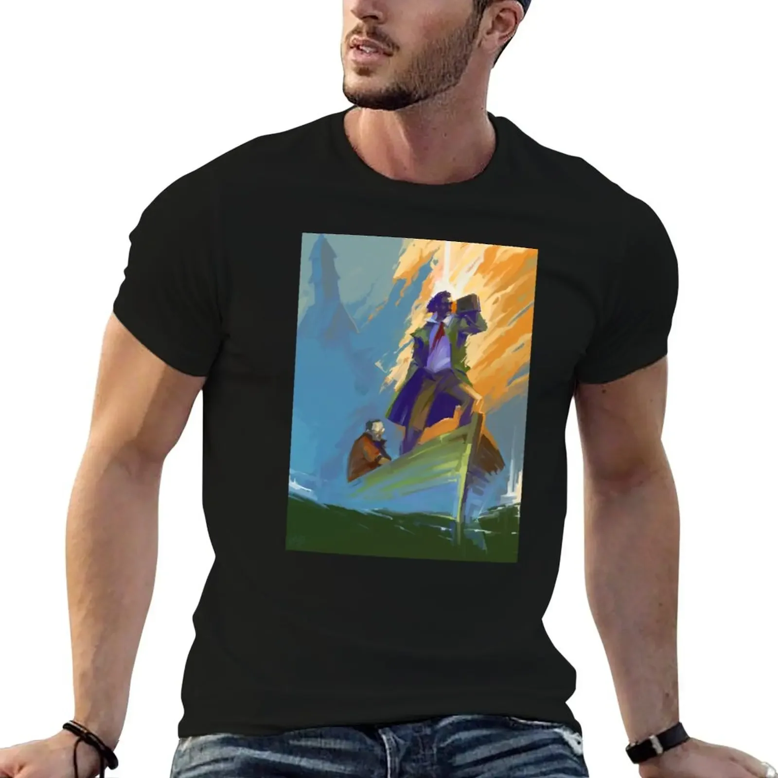 

Disco Elysium Fanart T-Shirt custom t shirt cheap stuff customs animal prinfor boys men t shirts