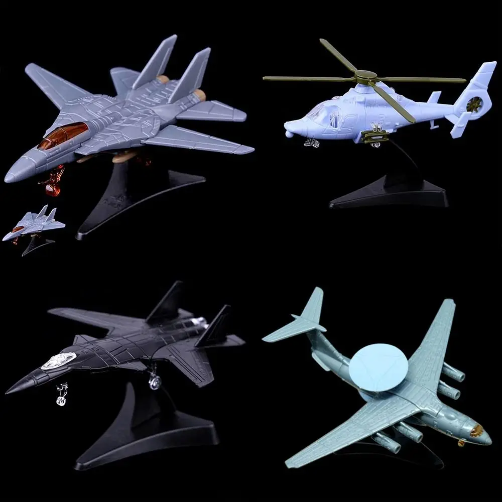 New 4D 1:160 1:144 Fighter Assembly Model Multi-styles Plastic Aircraft Model Toy Multi-Purpose Fighter