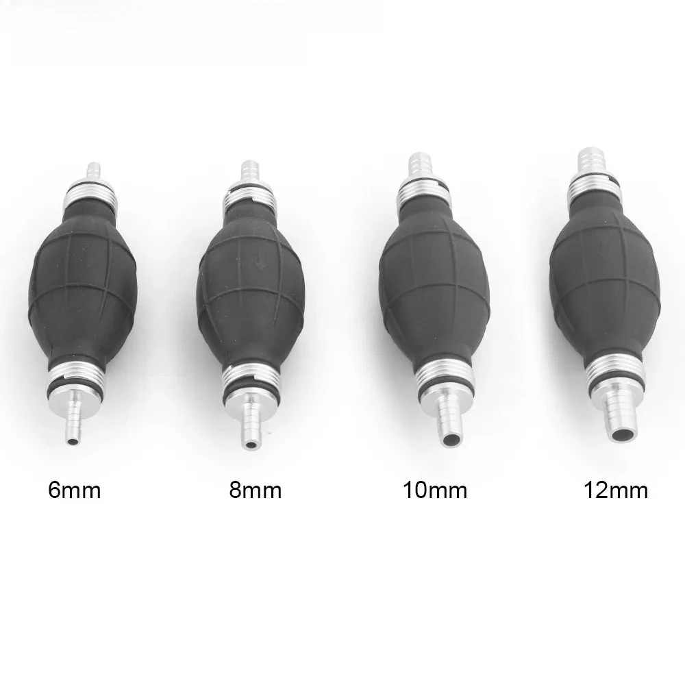 6mm/8mm/10mm/12mm Hand Kraftstoff Pumpe Linie Gummi Aluminium Hand Primer birne diesel öl transfer benzin für Auto Boot Marine Außenbordmotor