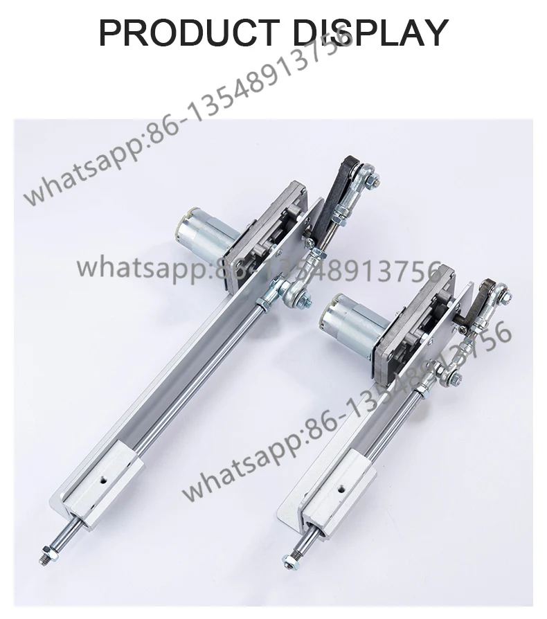 

12V DC Linear Actuator Motor Reduction Gear Motor Reciprocating Cycle Linear Adjustable Stroke Mini Telescopic Linear Actuator