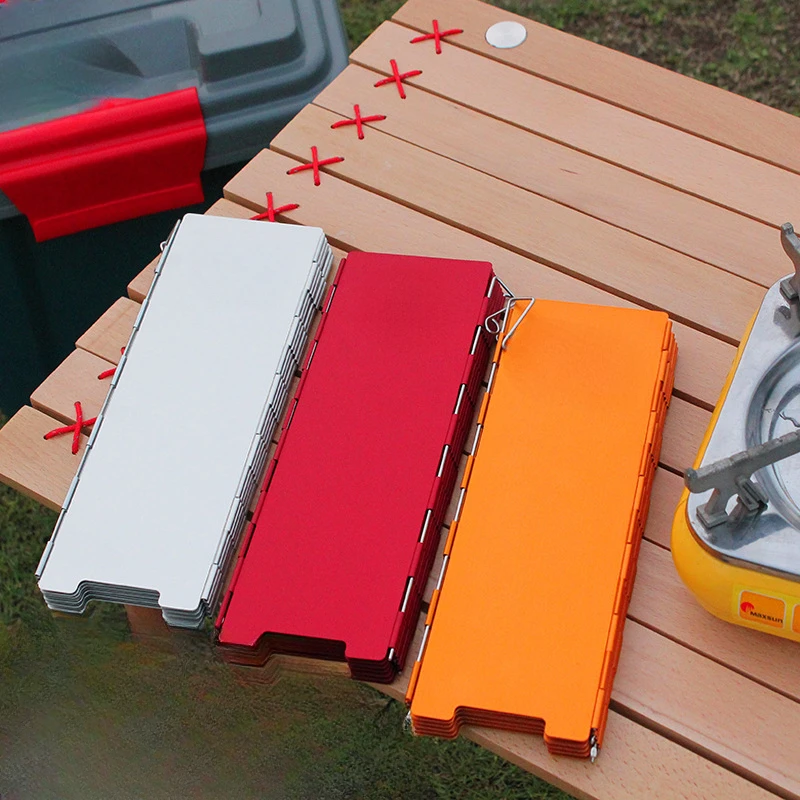 

Outer picnic burner windshield, cassette furnace windshield, folding aluminum alloy color 12 pieces