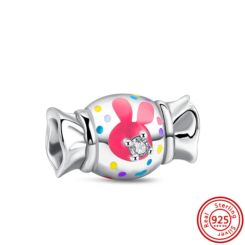 Candy Series Charms 925 Sterling Silver Cake Ice Cream Beads Fit Original Pandora Bracelets For Woman DIY Jewelry Sparkling Gift