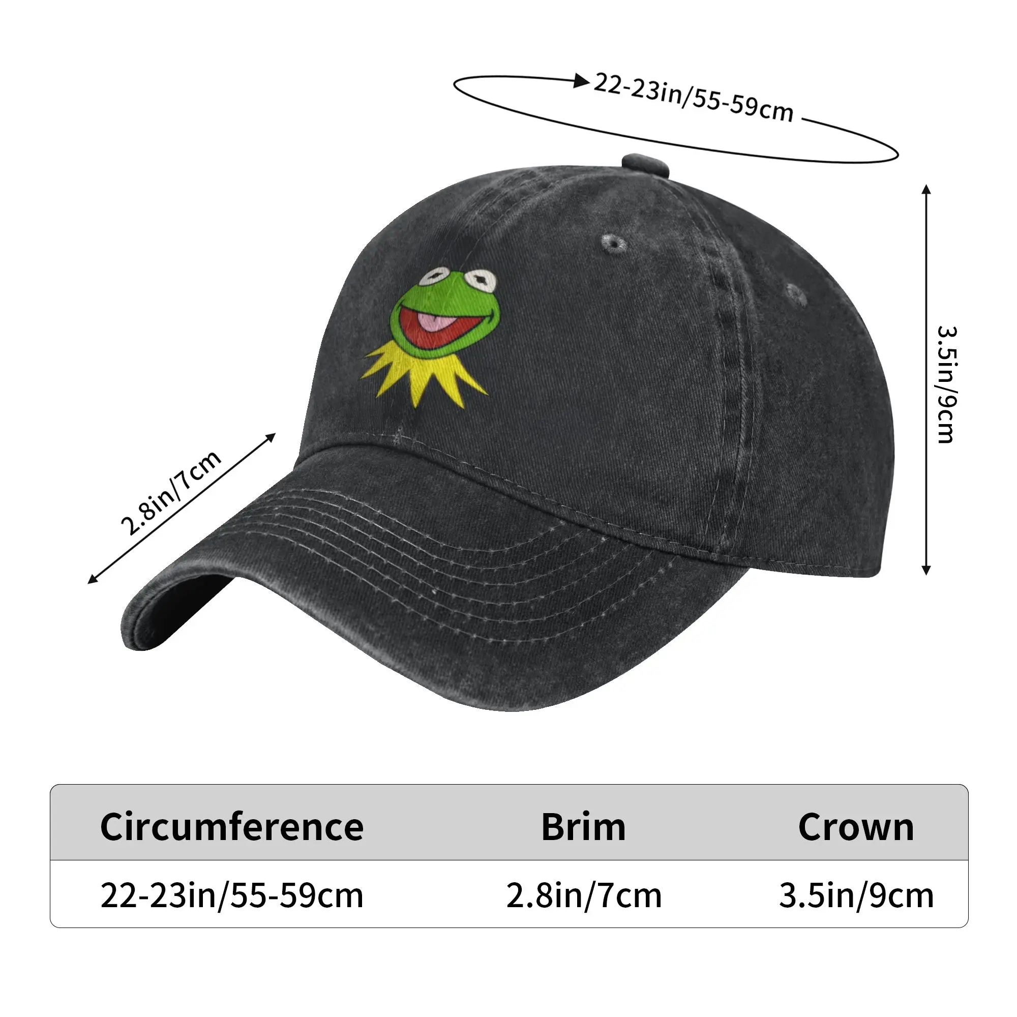 Kermits the Frog Accessories Baseball Cap Unisex Fashion  Caps Hat Adjustable Sun Cap
