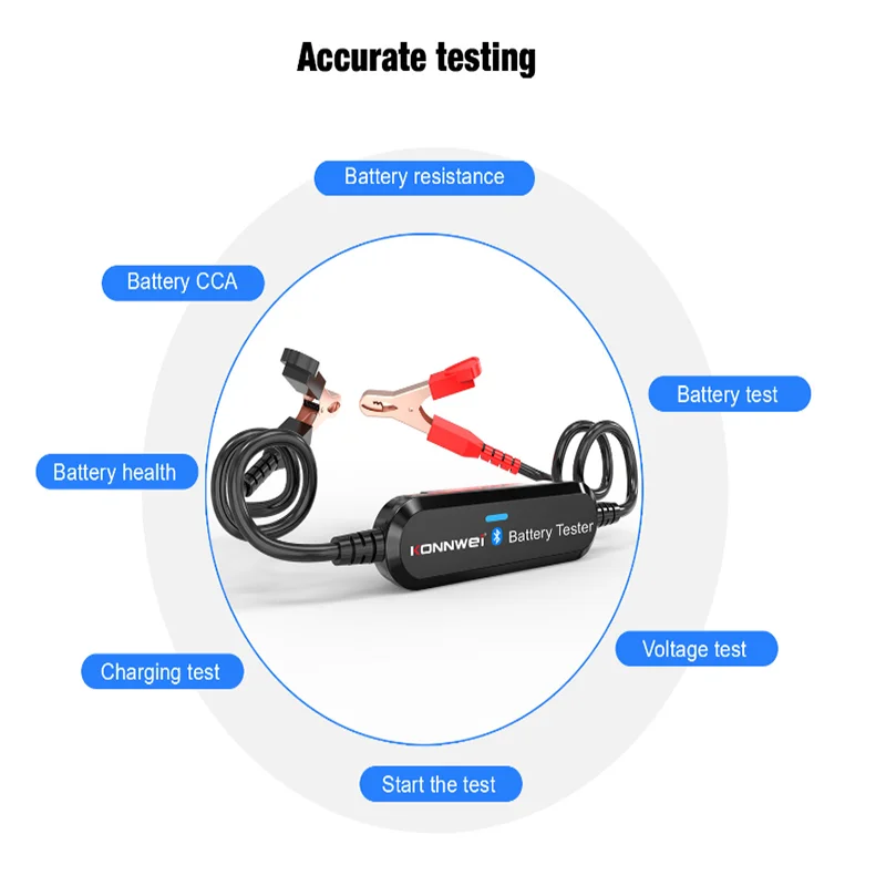 

BK100 Bluetooth 4.0 5.06V-12V Automotive Battery Tester