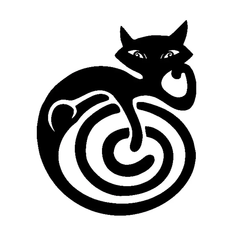 

Creativity Car Sticker Cool Cartoon Cat Fashion Car-Styling Car Sticker Vinylblock Scratches, Customizable Size