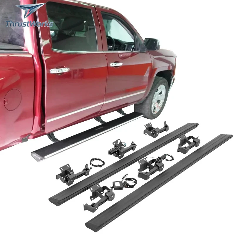 Lightweight Aluminum  Side Step Power Running Board 1500 2022-2023 Bars