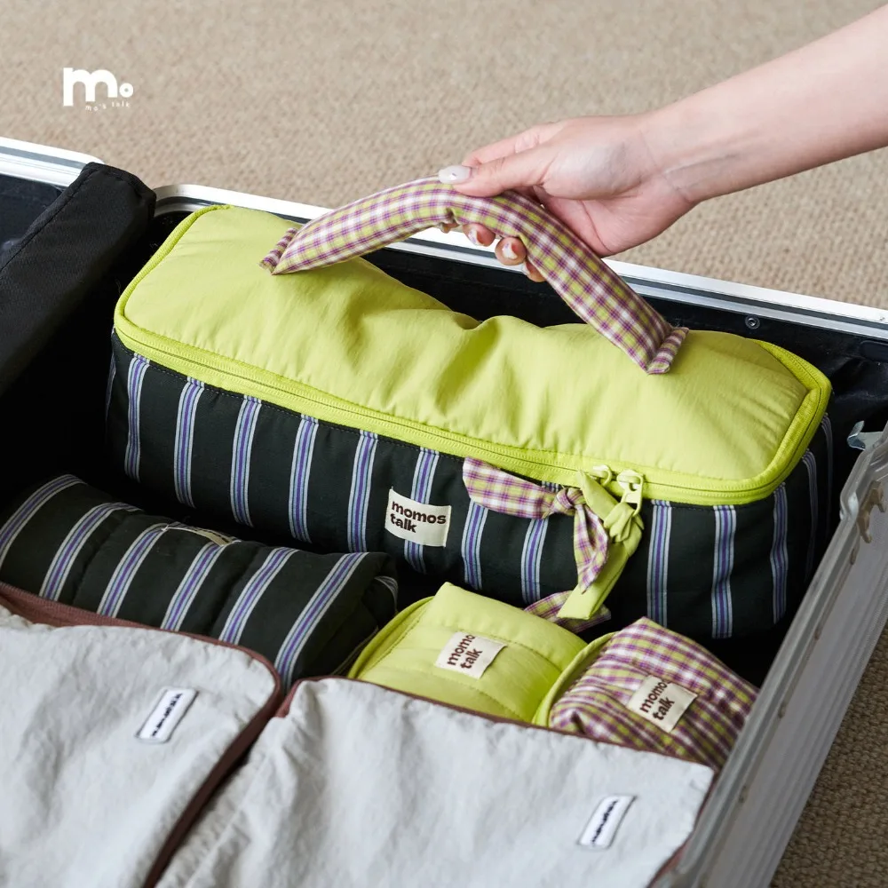 Padded Fabric Makeup Bag Travel Organizer for Hair Styling Tools Camera Accessories and Personal Items