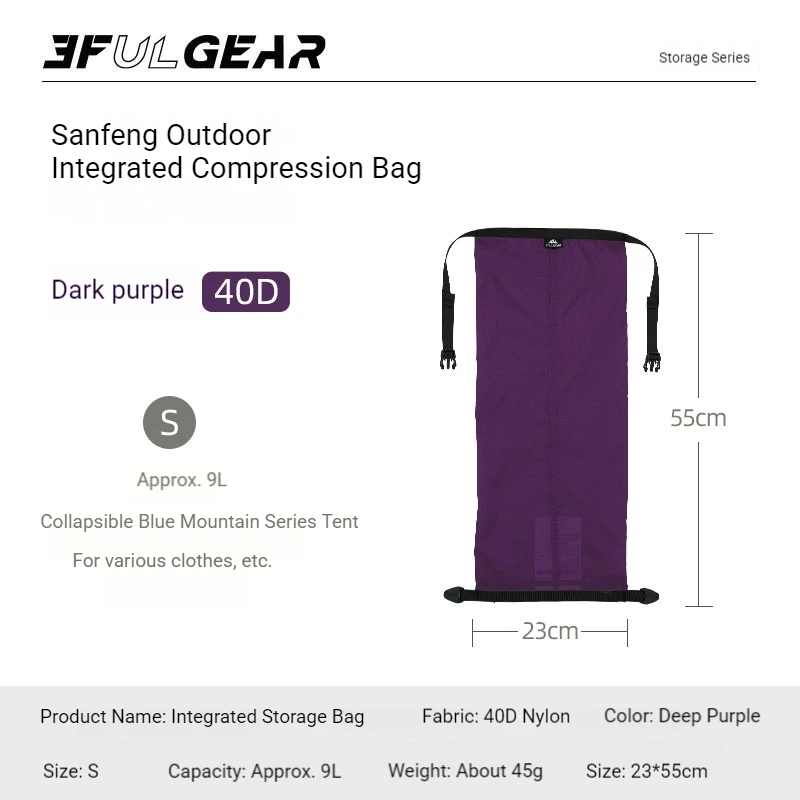 3F UL GEAR Compressie Opbergtas 20D Nylon Ultralight Draagbare Grote Capaciteit Bagagetas Kledingtas Stofdicht Zakenreis
