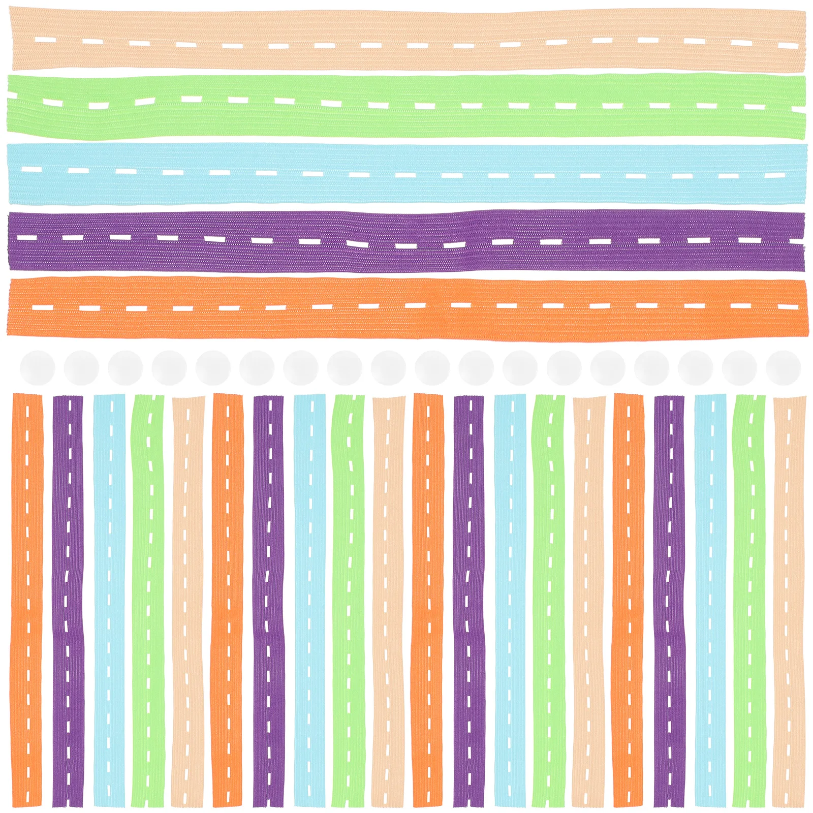 

50pcs Bands Adjustable Button Hole Organizer for Elastic Strap Decorative Elastic Band T Shirts Pants Socks Closet Drawer