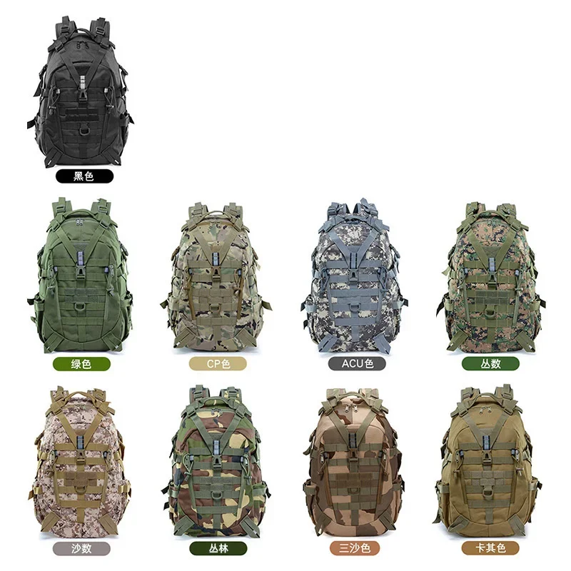 

25L Large Capacity Backpack Waterproof Nylon Tactics Molle Bag Men Backpack Rucksack for Hike Travel Backpacks