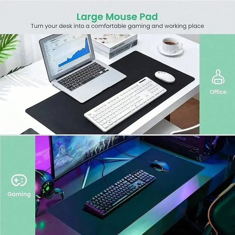 Large Rubber Mouse Pad Anti-Slip Desk Mat For Gaming And Office Use
