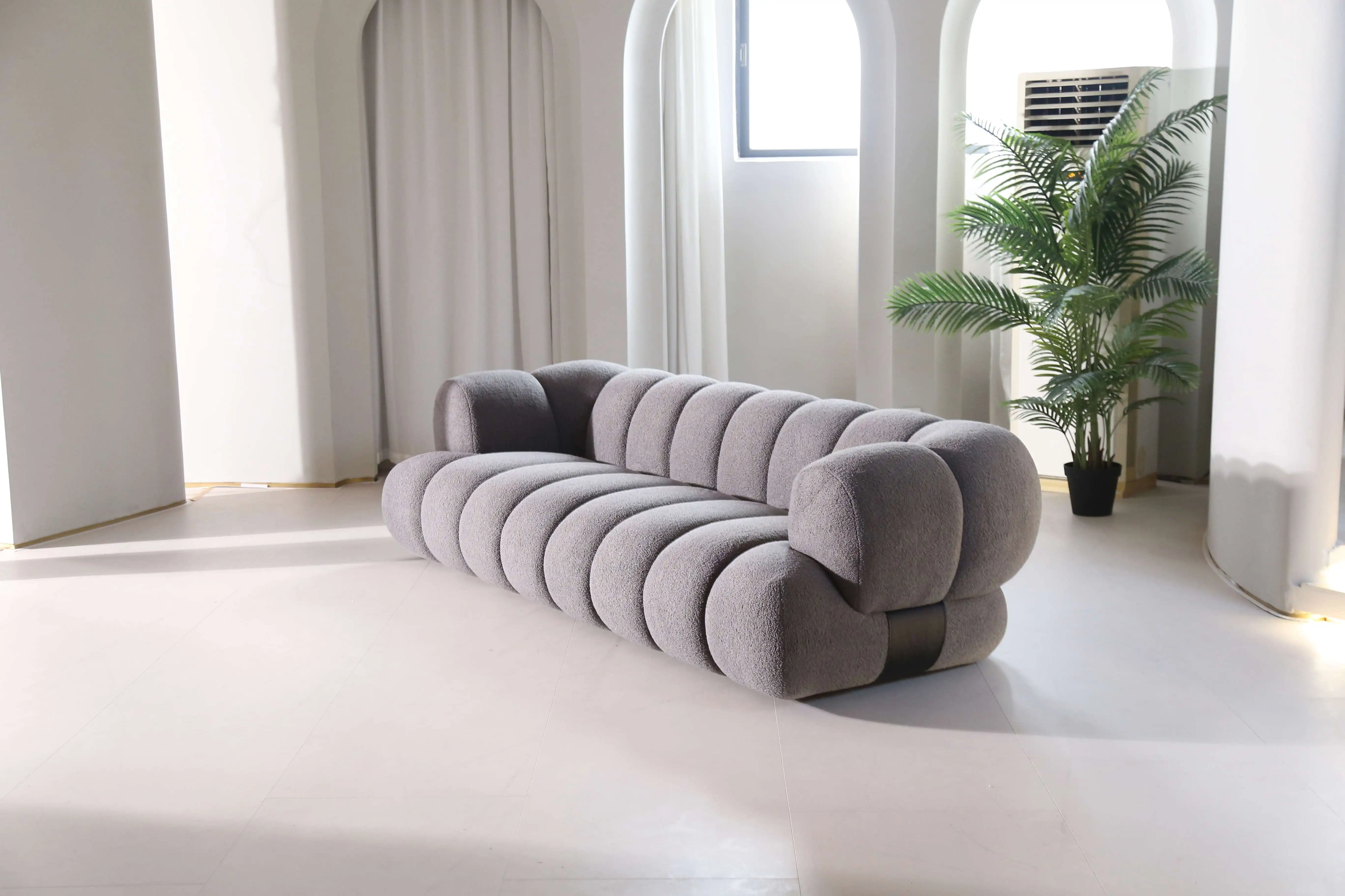 Contemporary Fabric Sofa Set – Comfortable Living & Bedroom Seating 5