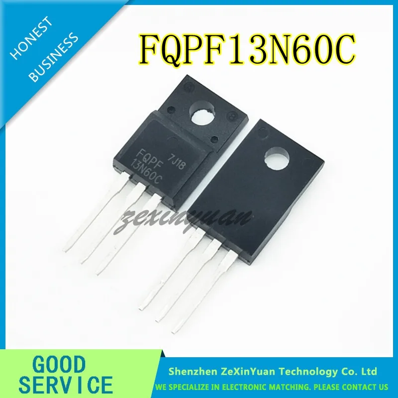 20PCS/LOT FQPF13N60C 13NM60N 13N60 K13A60D 13A600V TO-220F MOSFET