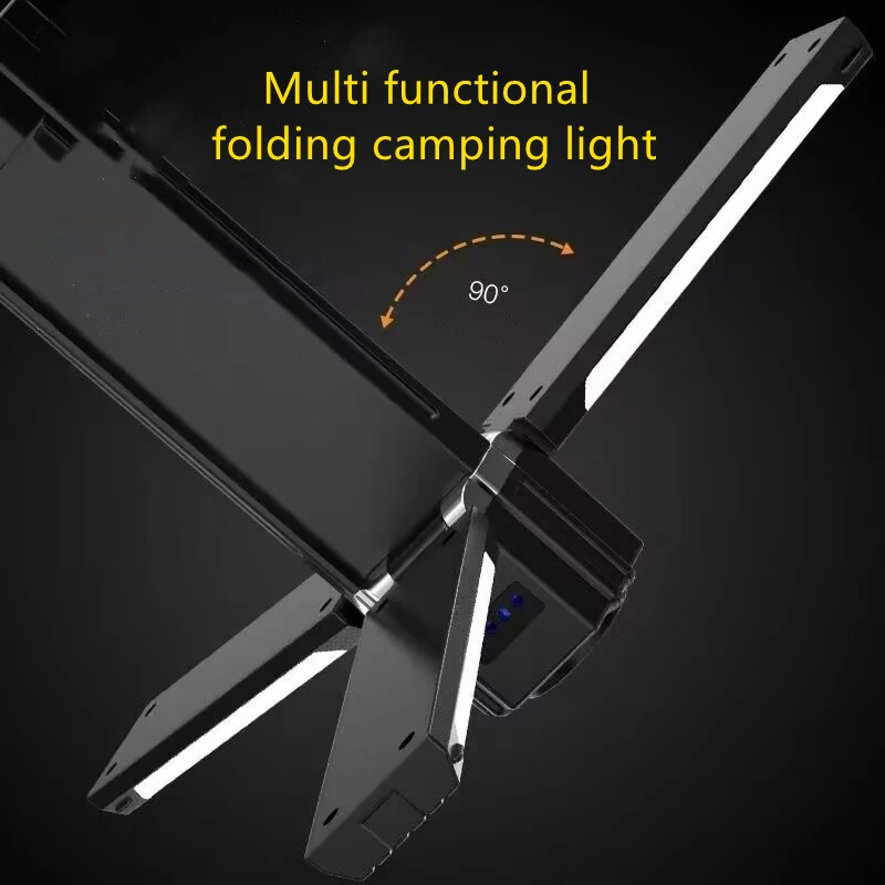 

3000mAh Folding Camping Lantern Flashlight Rechargeable Multi-functional Portable Outdoor Camping Lights Hanging Tent Emergency