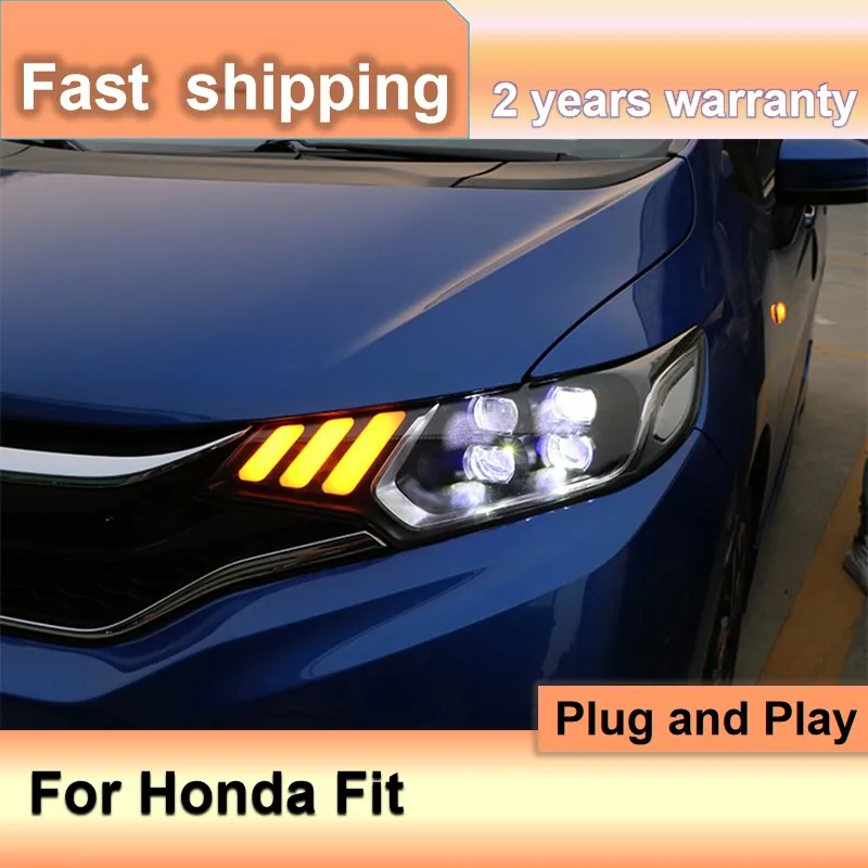 

Автомобильные аксессуары, для 2014 Honda Fit GK5 2015, 2016, 2017, DRL, динамический сигнал поворота