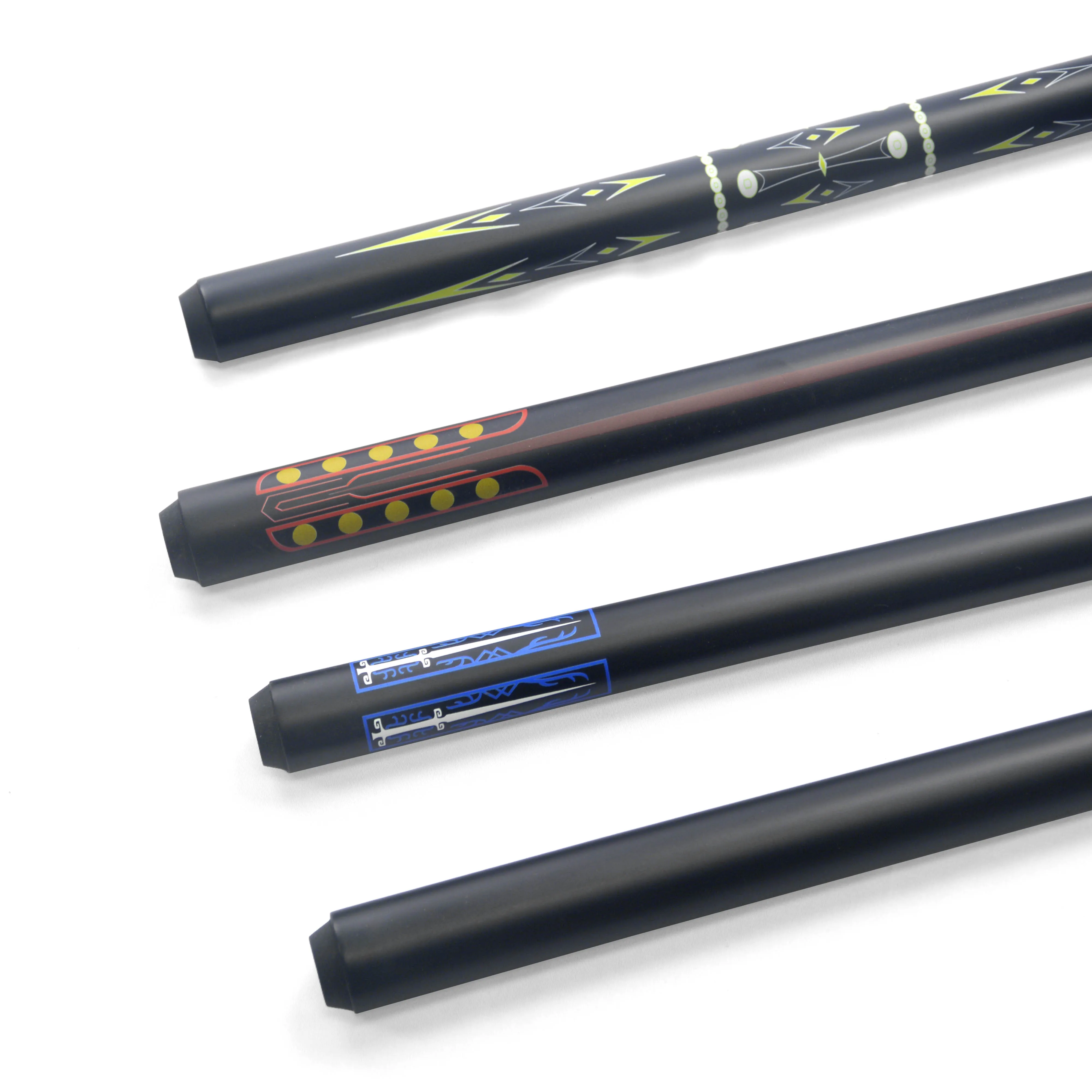 

Full carbon fiber one-piece billiard cue, 58-inch with 10mm tip and pro taper, perfect for billiard clubs.