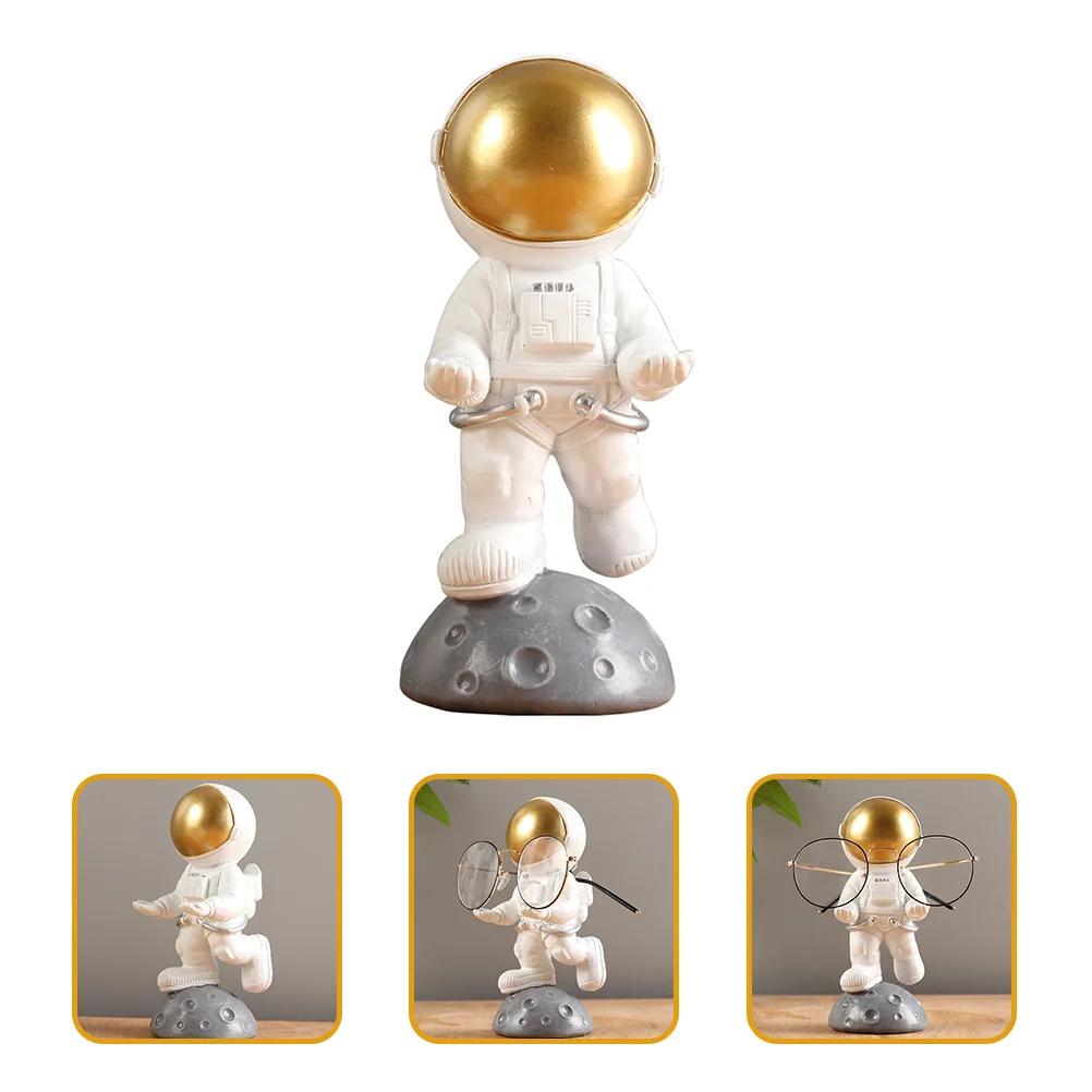 

Space Glasses Bracket Book Ornaments Astronaut Shape Holder Decorate Stand Adornment